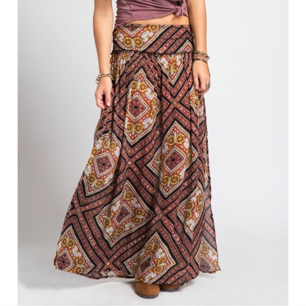 O’Neill batik tribal maxi skirt